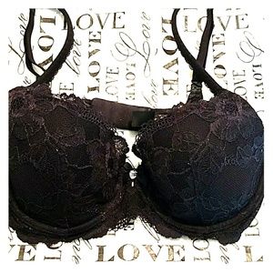 Victoria's Secret black lace bra